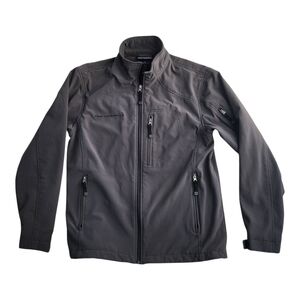 Free Country Men's Lined mid weight Jacket Gray Size M rugged casual athleisure